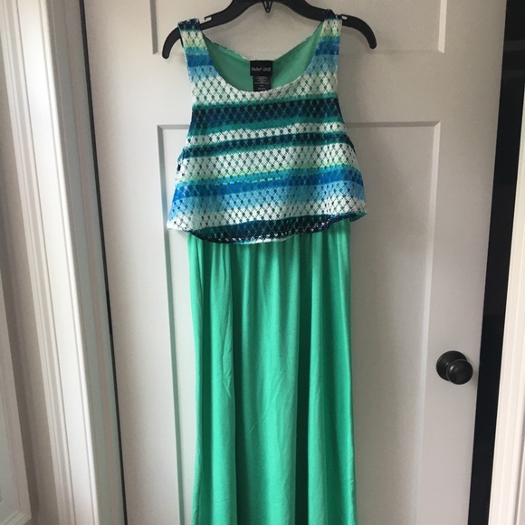 Teal maxi dress - Picture 1 of 4